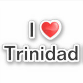 I Liebe Trinidad Aufkleber (Vorderseite)