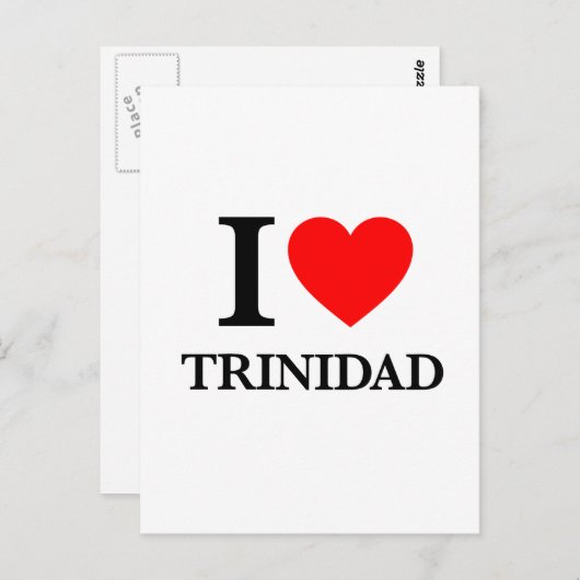 I Liebe Trinidad Postkarte (Vorne/Hinten)