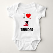 I LIEBE TRINIDAD U. TOBAGO BABY STRAMPLER (Vorderseite)