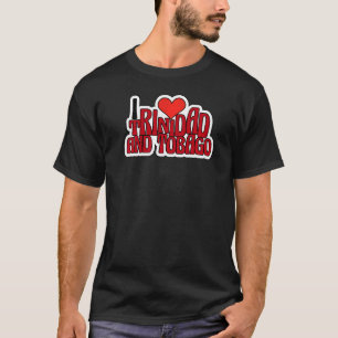 I Liebe Trinidad und Tobago Flag T-Shirt Trinidad