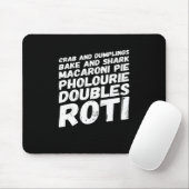 I Liebe Trinidad und Tobago Food T - Shirt Mousepad (Mit Mouse)