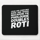 I Liebe Trinidad und Tobago Food T - Shirt Mousepad (Vorne)