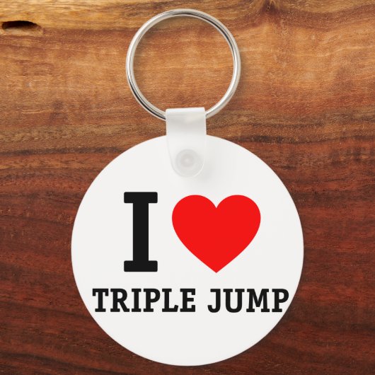I Liebe Triple Jump Schlüsselanhänger (Vorderseite)