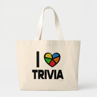 I Liebe Trivia Fun Epic Game Night Fusion Logo Jumbo Stoffbeutel