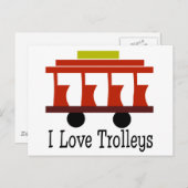 I Liebe Trolleys Postkarte (Vorne/Hinten)