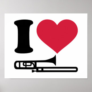 I Liebe Trombone Poster