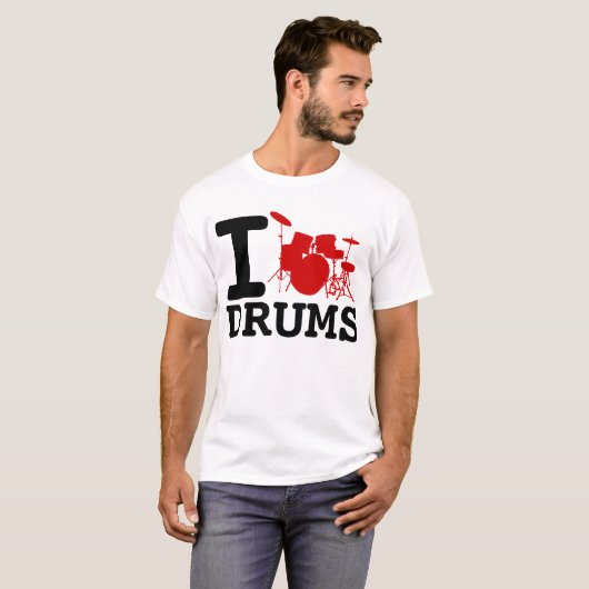 I LIEBE-TROMMELN T-Shirt (Vorne ganz)