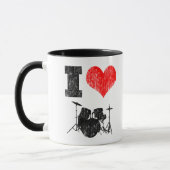 I Liebe-Trommeln Tasse (Links)
