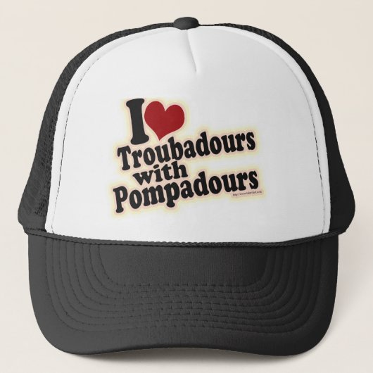 I Liebe Troubadours Truckerkappe (Vorderseite)
