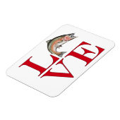 I Liebe Trout Magnet (Linke Seite)