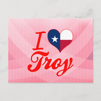 I Liebe Troy, Texas Postkarte