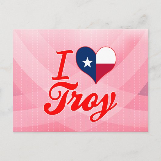 I Liebe Troy, Texas Postkarte (Vorderseite)