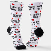 I Liebe True Crime Podcasts Funny Socken (Gewinkelt)