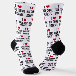I Liebe True Crime Podcasts Funny Socken