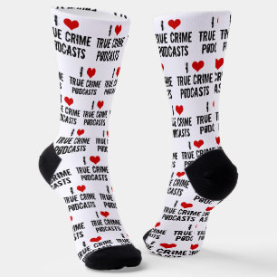 I Liebe True Crime Podcasts Funny Socken