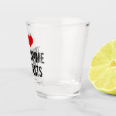 I Liebe True Crime Podcasts Schnapsglas (Rechts)