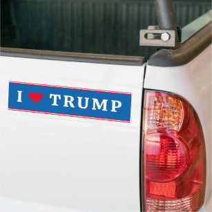 I Liebe Trump 2024 US-Präsidentschaftswahl Blue Autoaufkleber