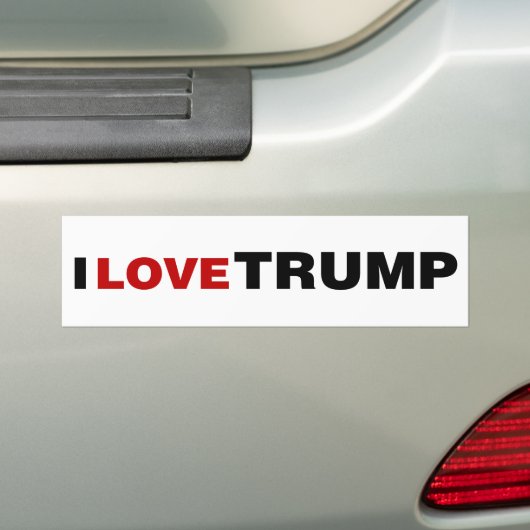 I Liebe Trump Autoaufkleber (Auf Auto)