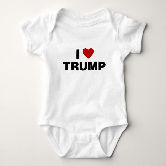 I Liebe Trump Baby Strampler (Vorderseite)
