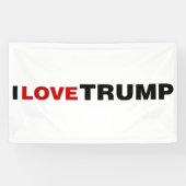 I Liebe Trump Banner (Horizontal)