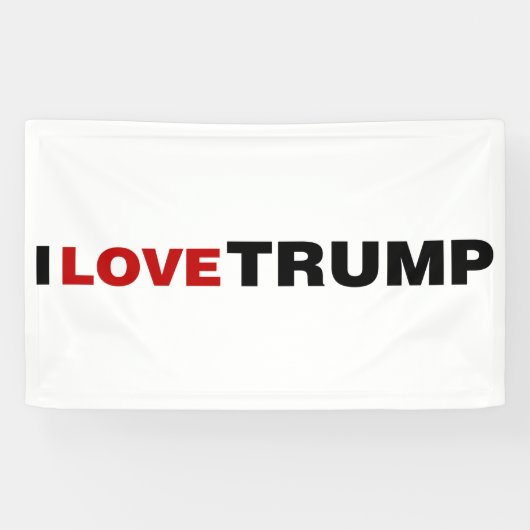 I Liebe Trump Banner (Horizontal)