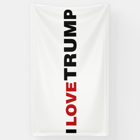 I Liebe Trump Banner (Vertikal)