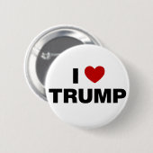 I Liebe Trump Button (Vorne & Hinten)
