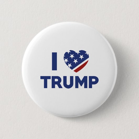 I Liebe Trump Button (Vorderseite)