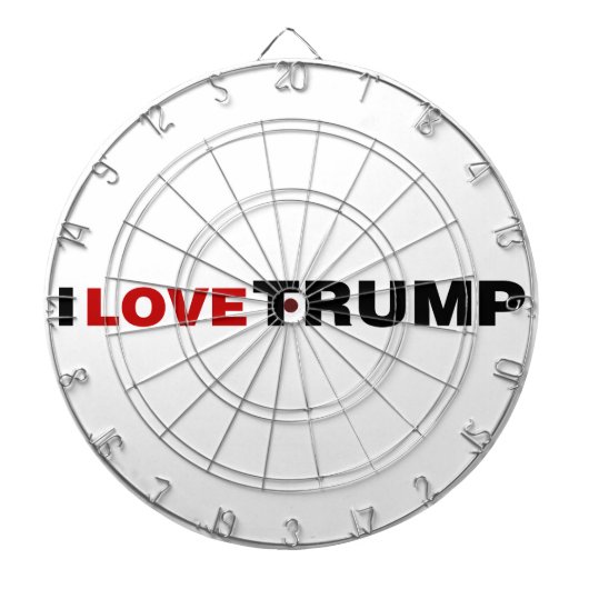 I Liebe Trump Dartscheibe (vorne)