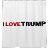 I Liebe Trump Duschvorhang (Vorderseite)