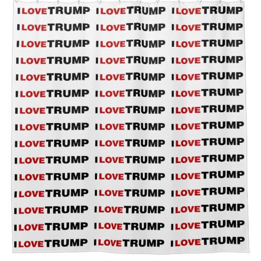 I Liebe Trump Duschvorhang (Vorderseite)