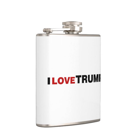 I Liebe Trump Flachmann (Rechts)