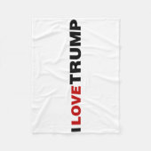 I Liebe Trump Fleecedecke (Vorderseite)