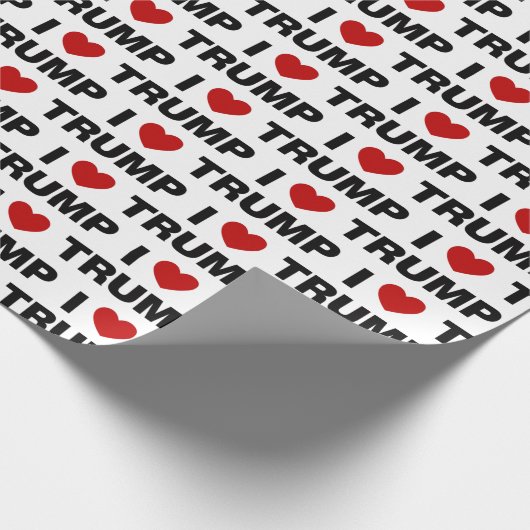 I Liebe Trump Geschenkpapier (Ecke)
