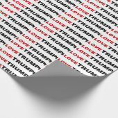 I Liebe Trump Geschenkpapier (Ecke)