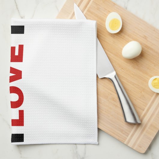 I Liebe Trump Geschirrtuch (Viertel Falte)