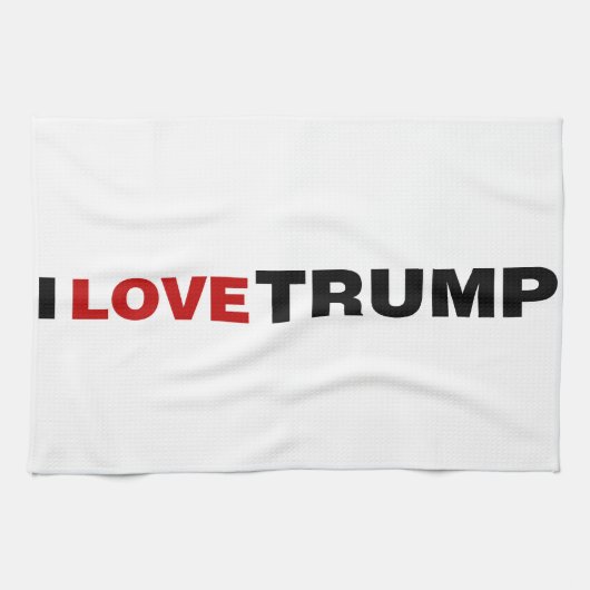 I Liebe Trump Geschirrtuch (Horizontal)