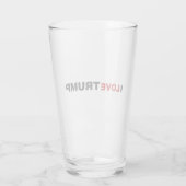 I Liebe Trump Glas (Rückseite)