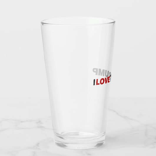 I Liebe Trump Glas (Rechts)
