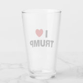 I Liebe Trump Glas (Rückseite)