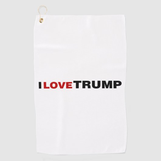 I Liebe Trump Golfhandtuch (Vorderseite)
