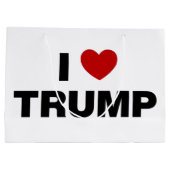 I Liebe Trump Große Geschenktüte (Rückseite)