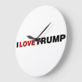 I Liebe Trump Große Wanduhr (Winkel)
