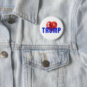 I Liebe Trump Herz Rot Weiß und Blau Button (Beispiel)