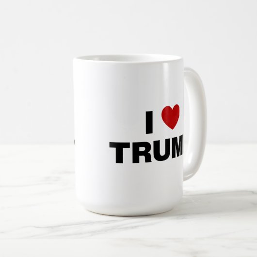 I Liebe Trump Kaffeetasse (VorderseiteRechts)