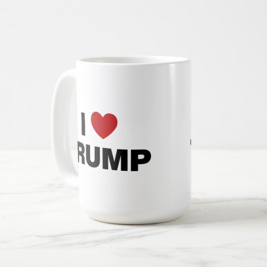 I Liebe Trump Kaffeetasse (Vorderseite Links)