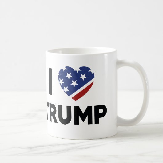 I Liebe Trump Kaffeetasse (Rechts)