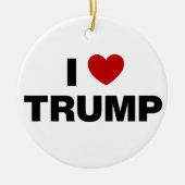 I Liebe Trump Keramik Ornament (Vorne)