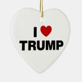 I Liebe Trump Keramik Ornament (Rechts)