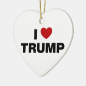 I Liebe Trump Keramik Ornament (Links)